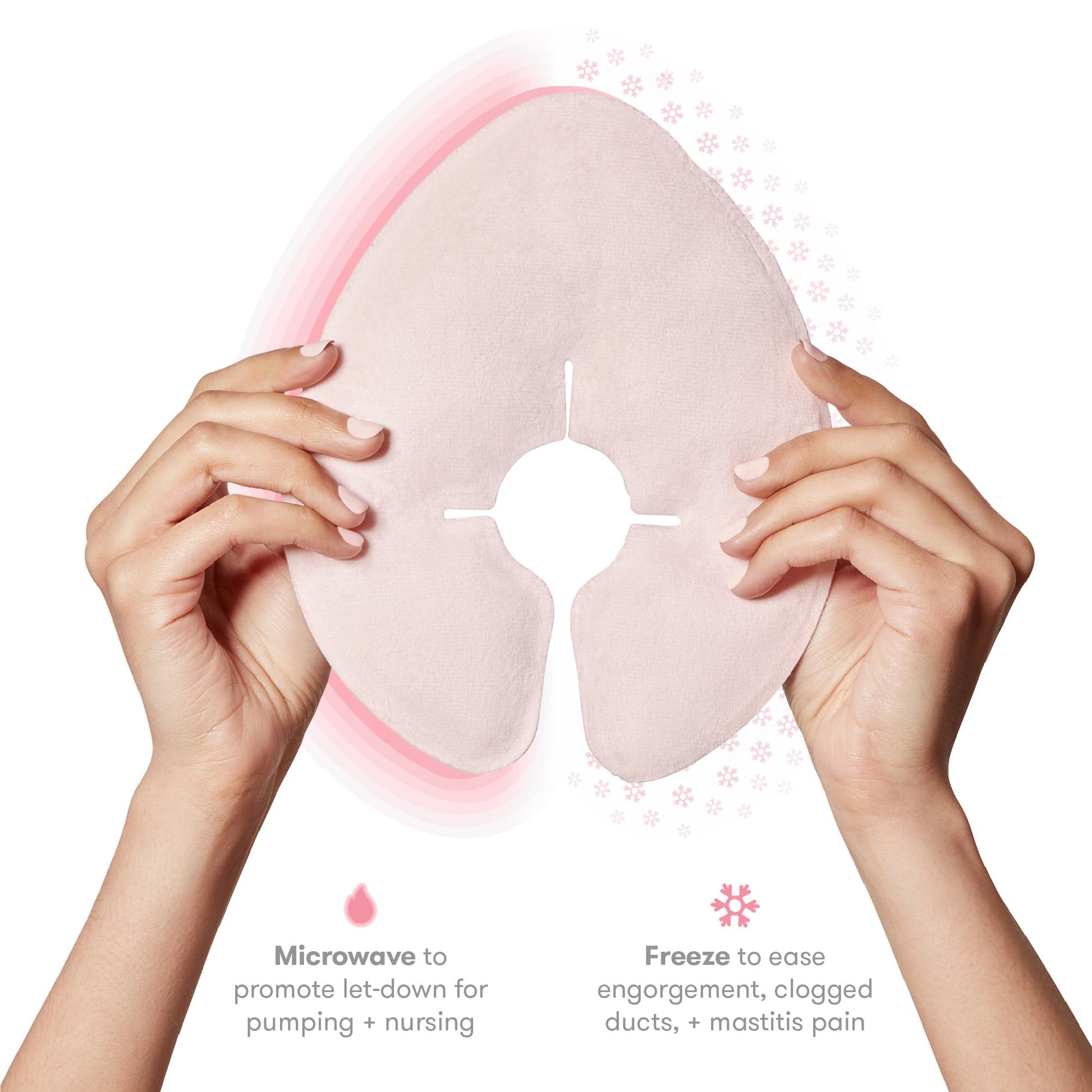 Reusable teardrop shaped breast therapy packs for engorgement
