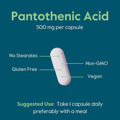 Bestvite 500mg Vitamin B5 bottle packaging