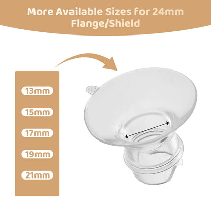 Lotbill flange inserts showing compatibility with 24mm pump shields