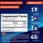 Close up of Vitamatic Vitamin B5 powder label details