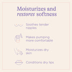 Breastfeeding mother using Lansinoh organic nipple cream