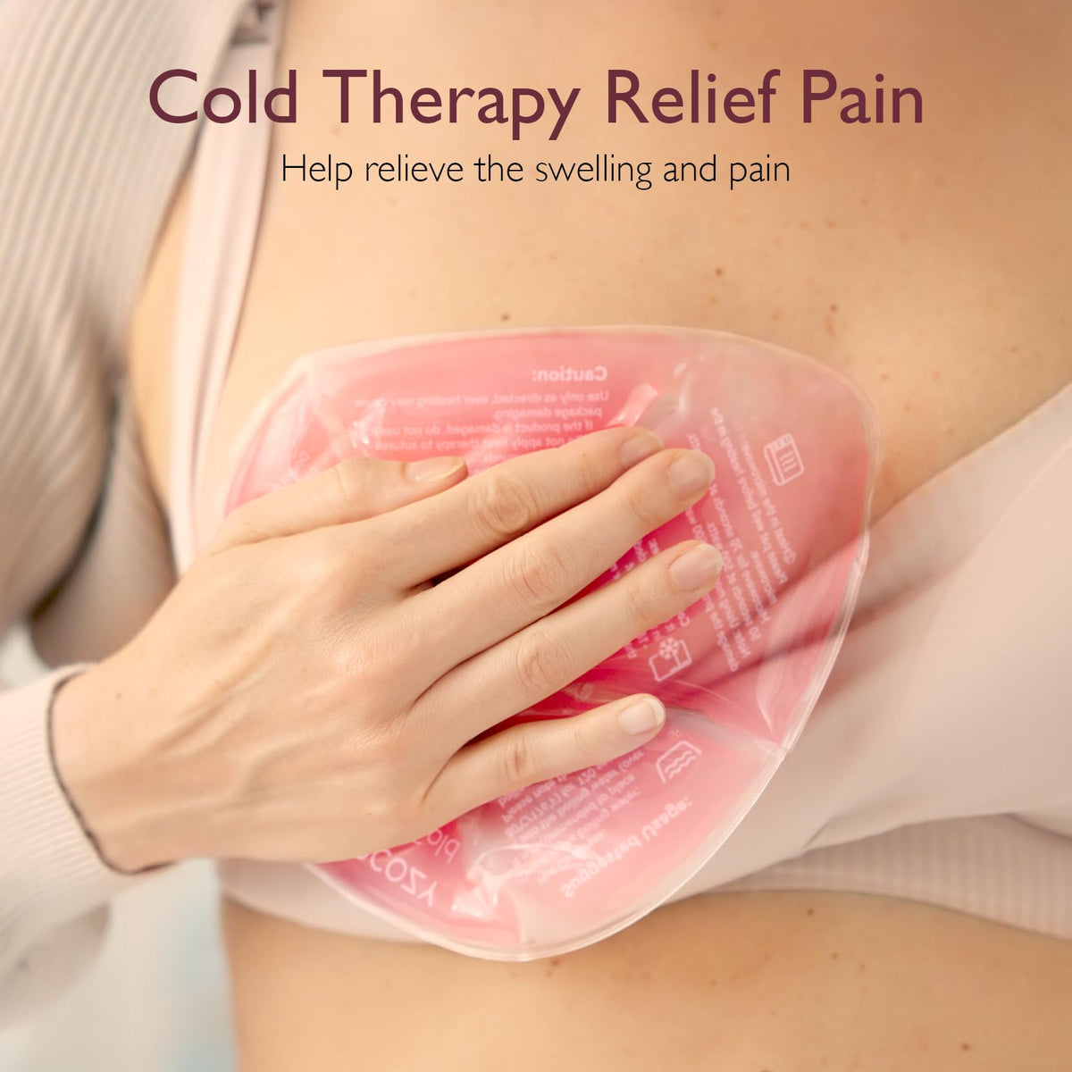 Momcozy hot and cold breast pads with soft covers