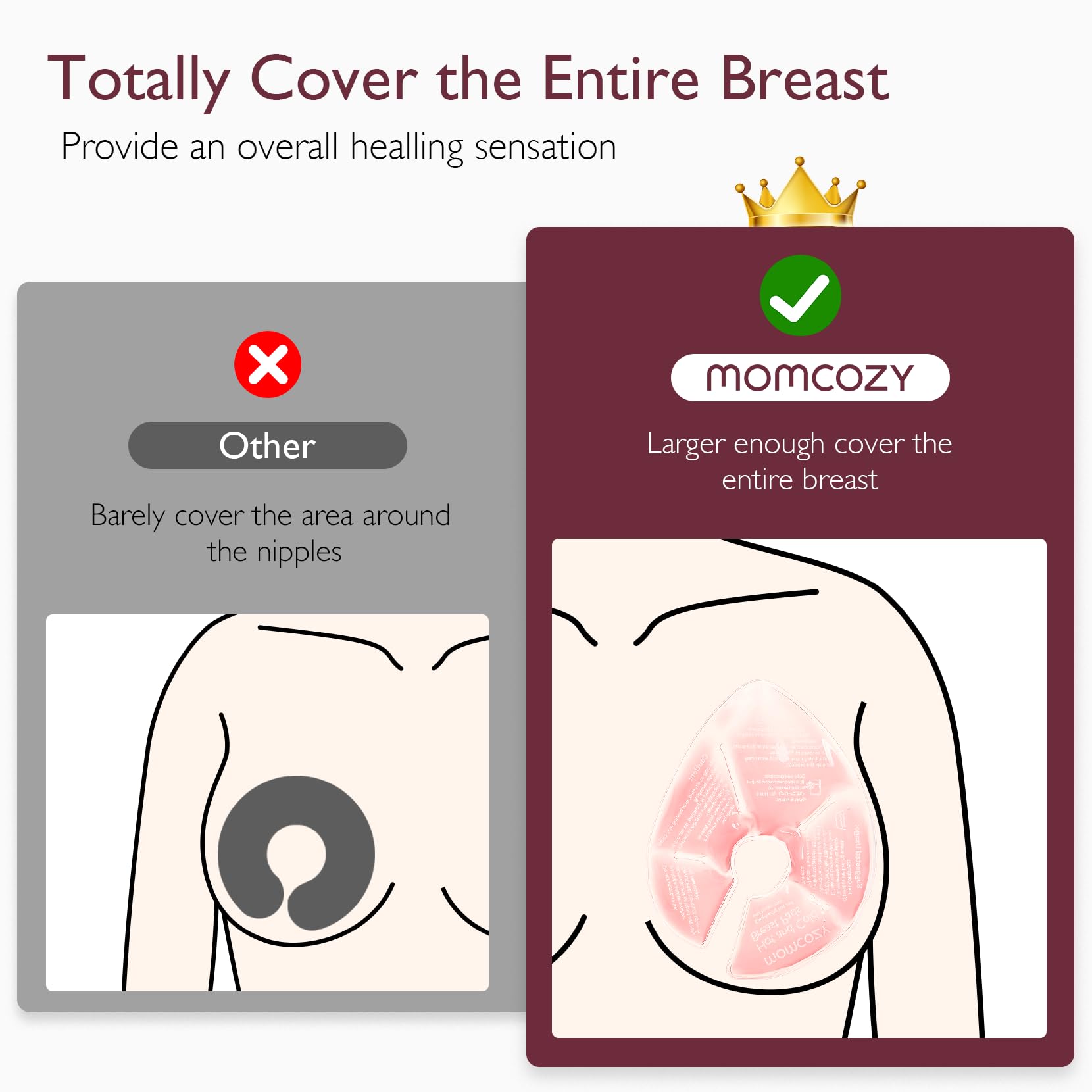 Momcozy breast therapy pads for engorgement relief