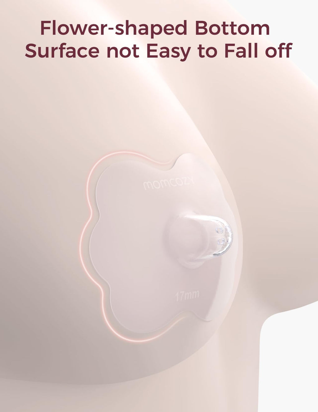 Momcozy 20mm nipple shield silicone material texture