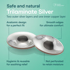 Anatomical shape of Koala Babycare silver cups