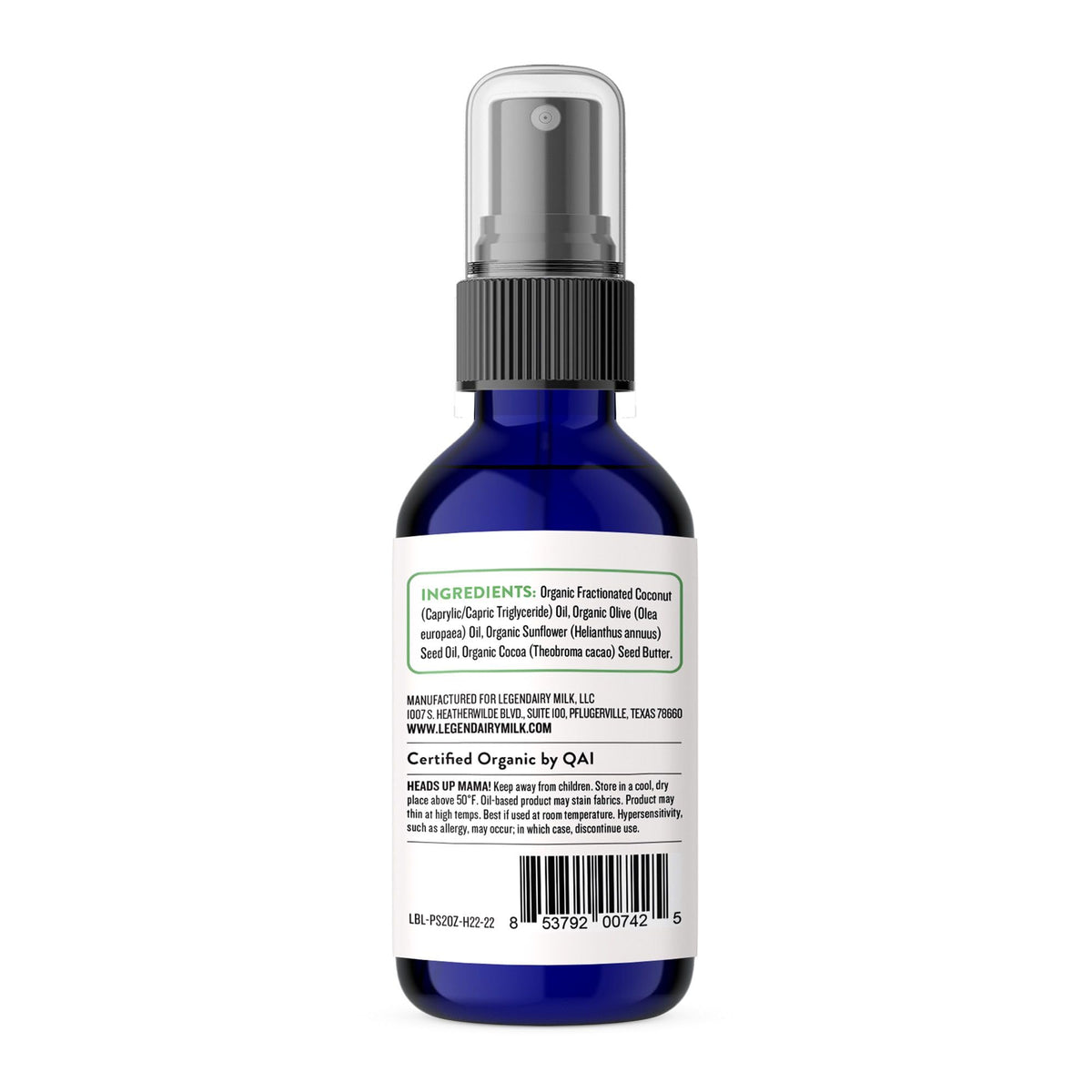 Applying organic pumping spray to breast pump flange