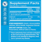 The Vitamin Shoppe Vitamin B5 500mg label details