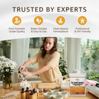 Educational shot of Provitamin B5 powder for skin care