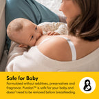 Breastfeeding mother using Medela Purelan nipple care cream