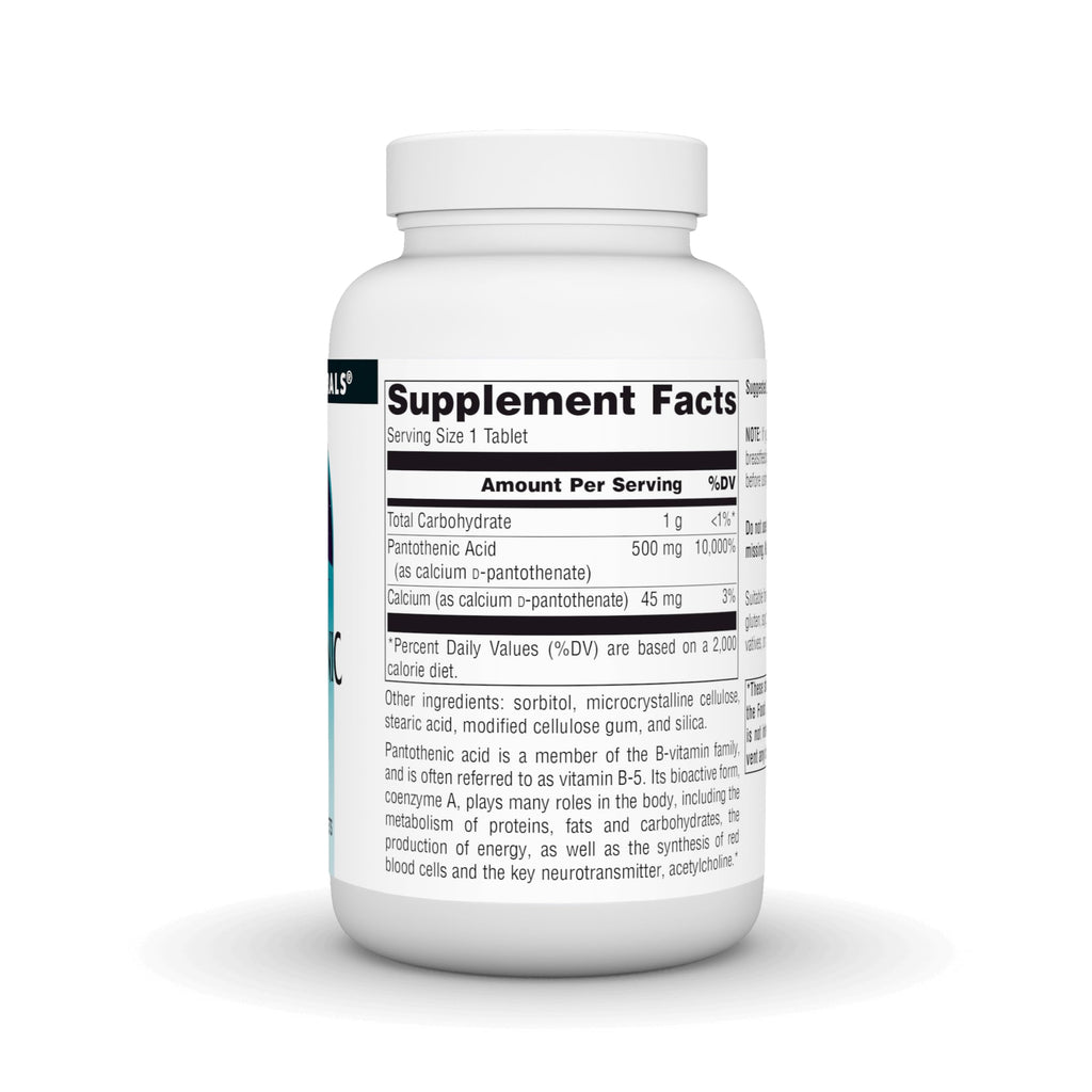 Side view of Source Naturals 100 tablet bottle
