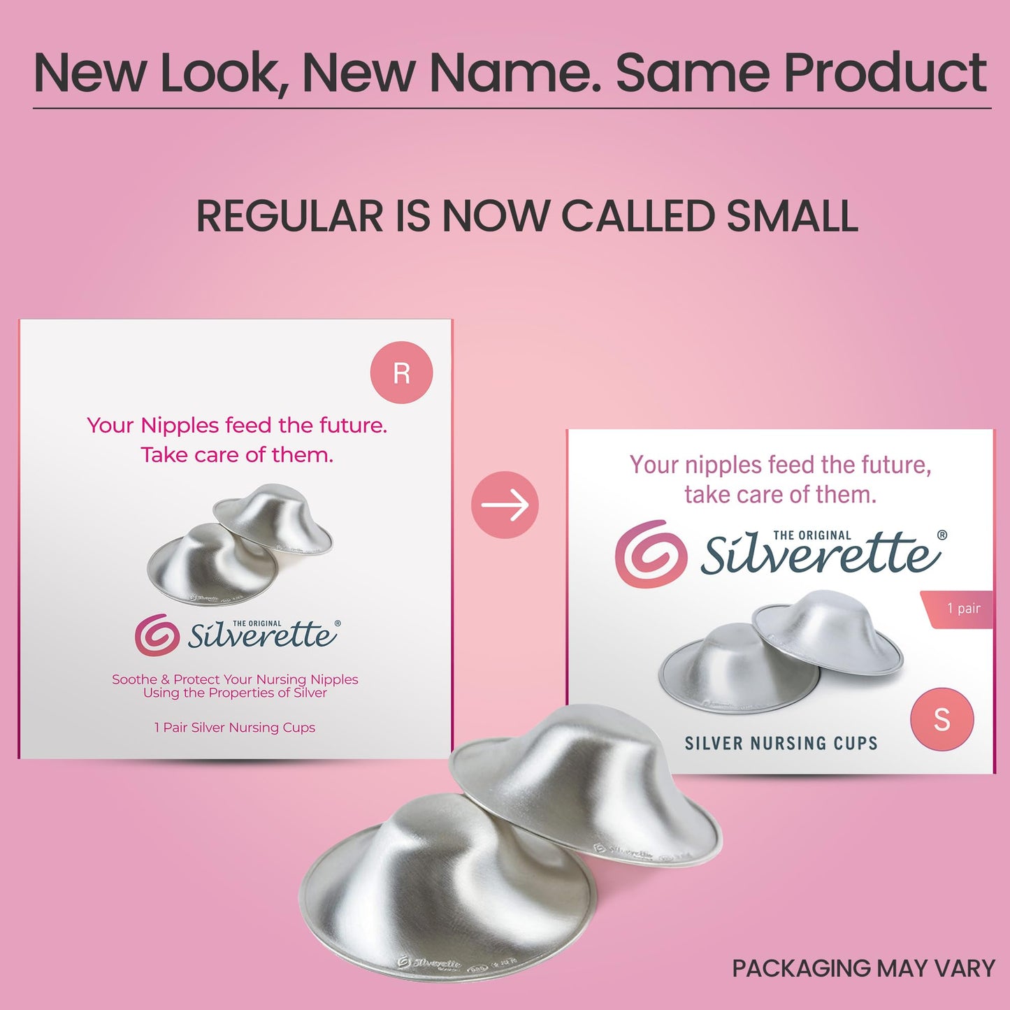 Silverette 925 sterling silver nipple shields packaging