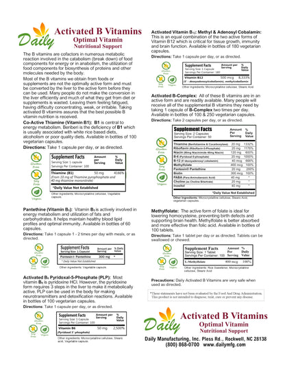 Daily Manufacturing Pantesin Vitamin B5 60 capsules packaging