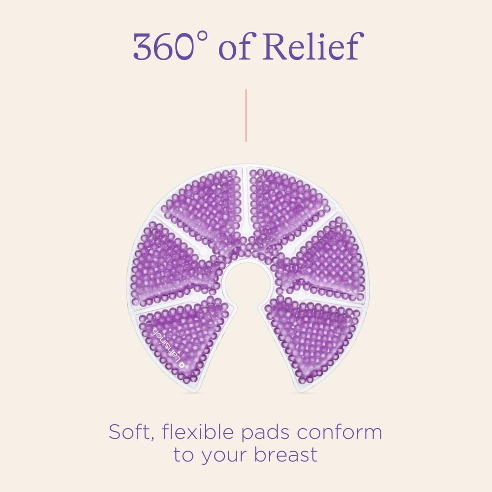 Instructions for Lansinoh hot and cold breast therapy pads