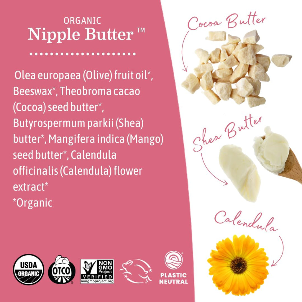 Authentic Earth Mama Nipple Butter jar imported from USA