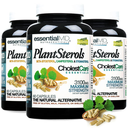 Essential MD Phytosterol Essentials dietary supplement box and bottle