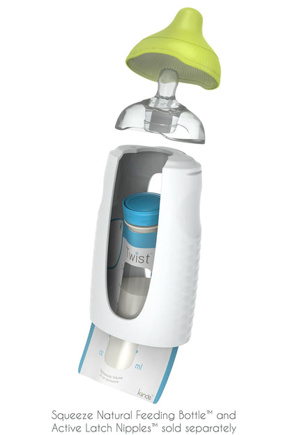 Kiinde Twist Pouch packaging showing 6 ounce capacity