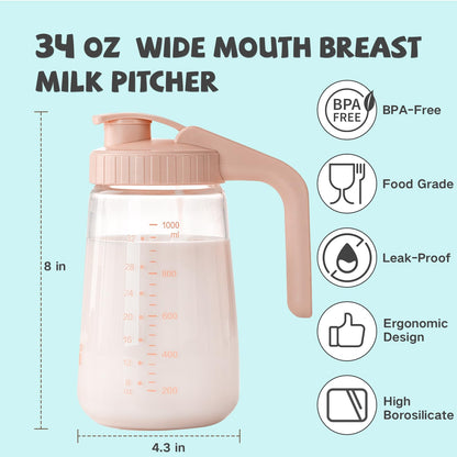 Close up of Comi breast milk pitcher leak proof sealing ring