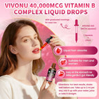Side view of VivoNu liquid B-vitamin supplement bottle