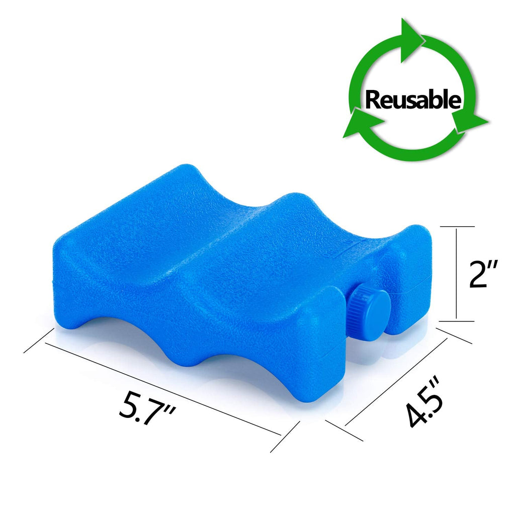 Reusable BPA-free ice packs for nursing mothers