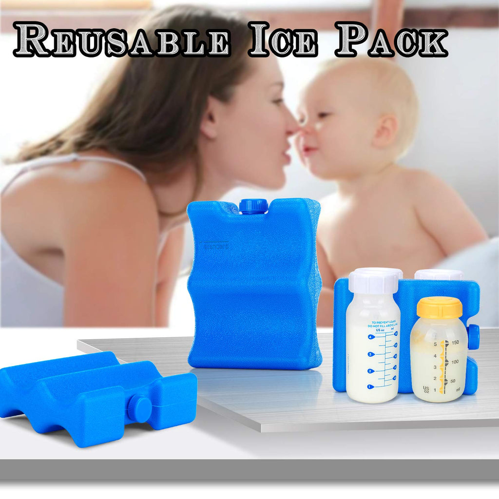 Two piece set of Teamoy breastmilk cooling inserts