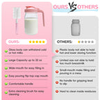 Two pack breast milk pitcher set for freezer storage