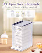 Top down view of E1vee1 breastmilk freezer storage system
