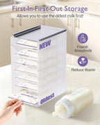 E1vee1 tower holding multiple breastmilk storage bags