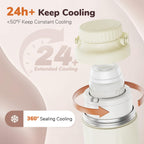 Side profile of Easyvava portable breast milk cooler showing sleek design