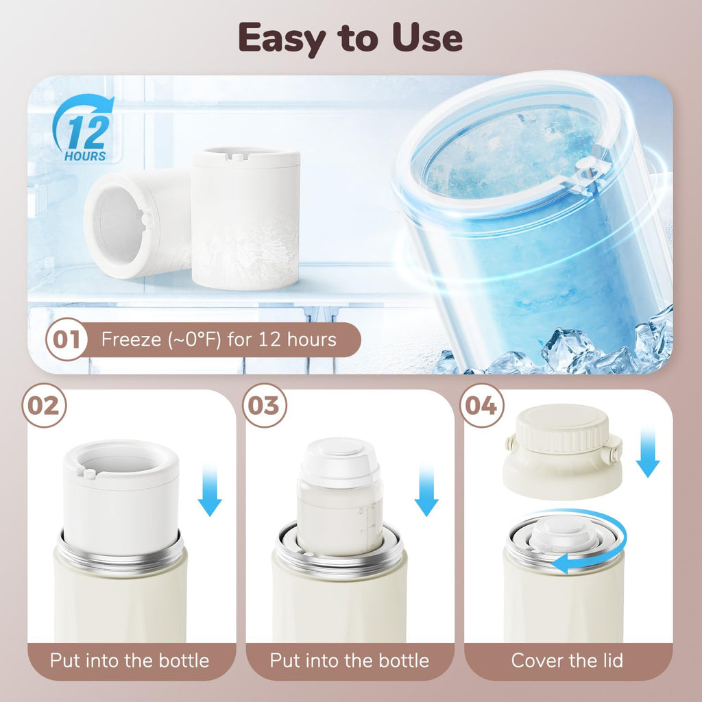 Internal components of Easyvava 22 Fluid Ounce milk cooler system