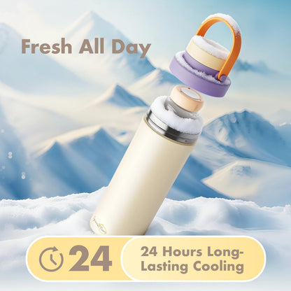 SporraMom breastmilk cooler components and baby bottles