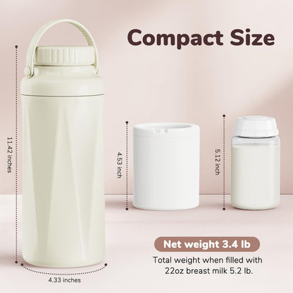 Easyvava 22 Fluid Ounce Portable Breast Milk Cooler in lifestyle setting