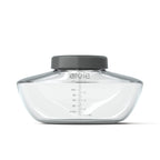 Three BPA free Elvie pump bottles for breast milk collection