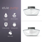 Elvie pump replacement storage bottles for breastfeeding mothers