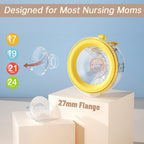 PumpMom wearable breast pump cup assembly with silicone inserts