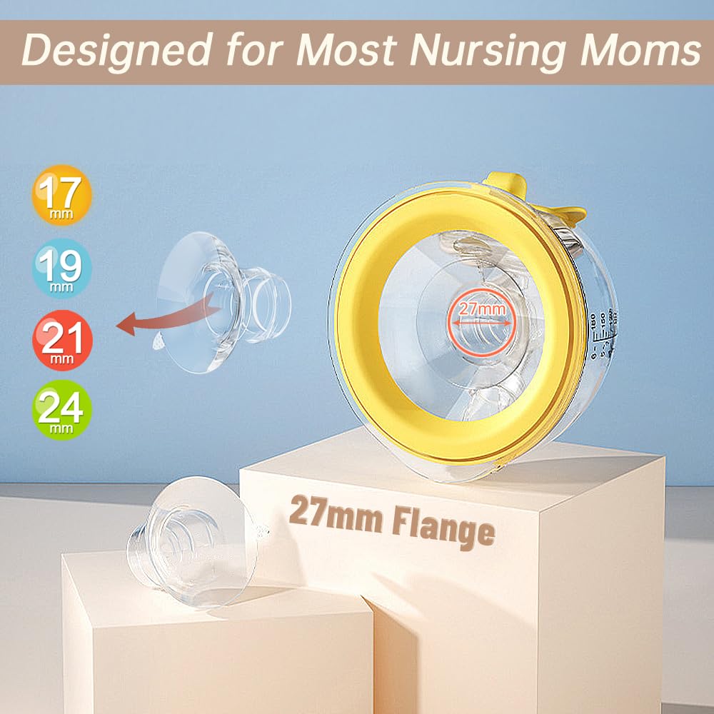 PumpMom wearable breast pump cup assembly with silicone inserts