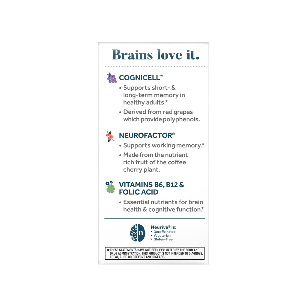 Imported Neuriva Memory 3D brain health supplement