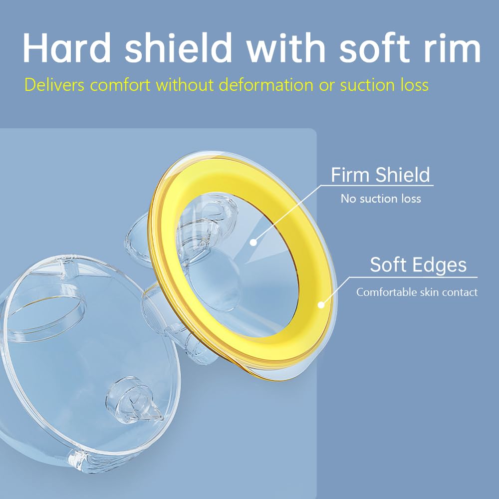Detailed view of 27 millimeter flange and various silicone insert sizes
