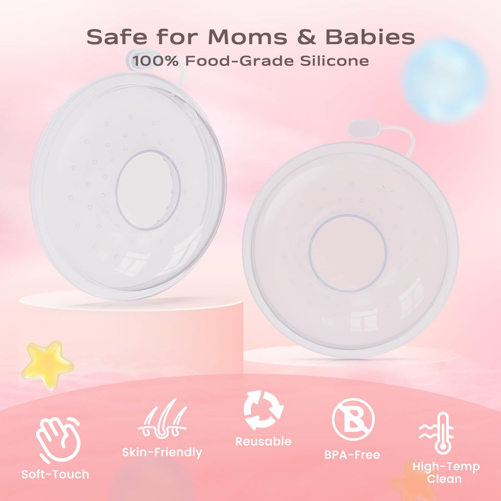 Hranio nursing milk catcher shells inside a bra