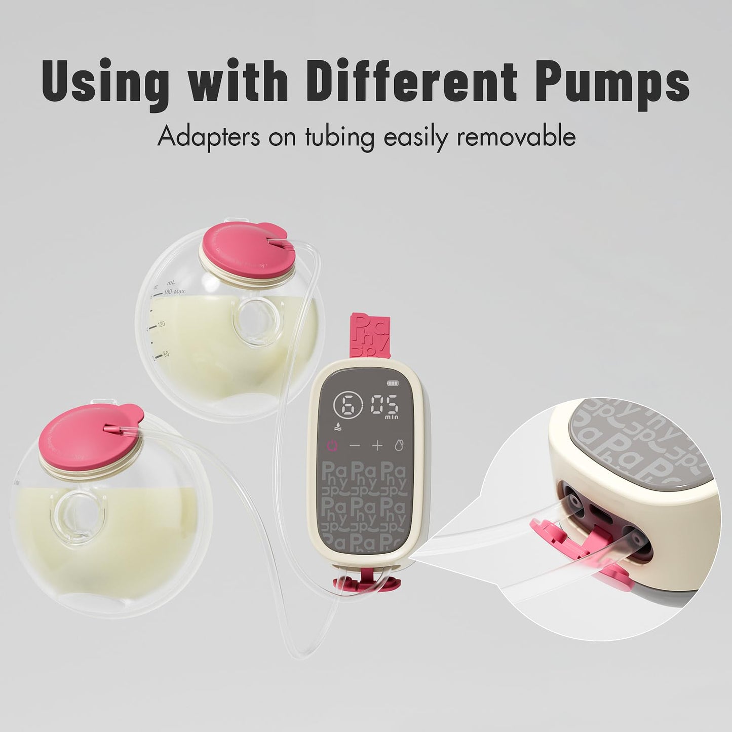 Detailed view of 5 milliliter colostrum storage container