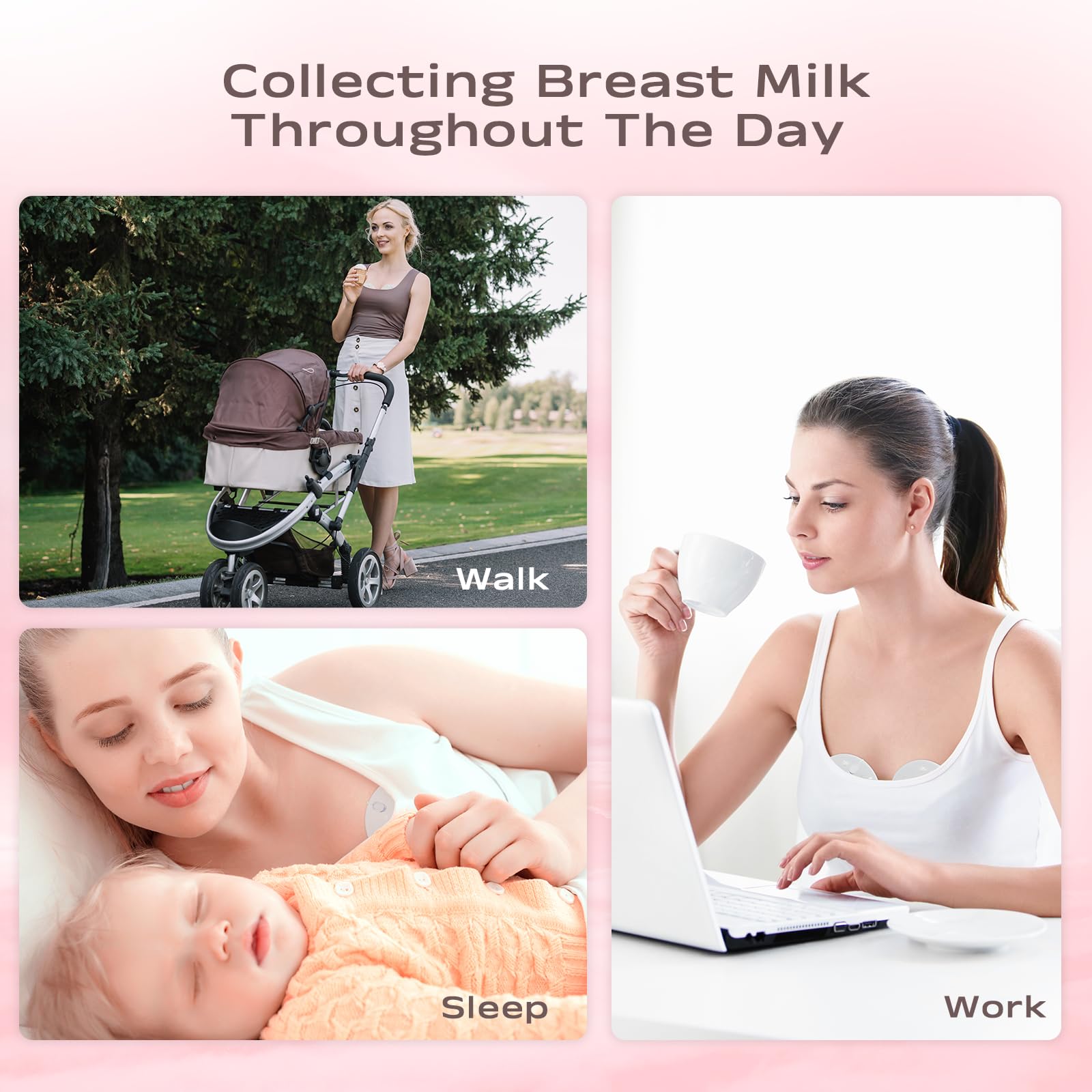 Set of two Hranio breast milk collector shells