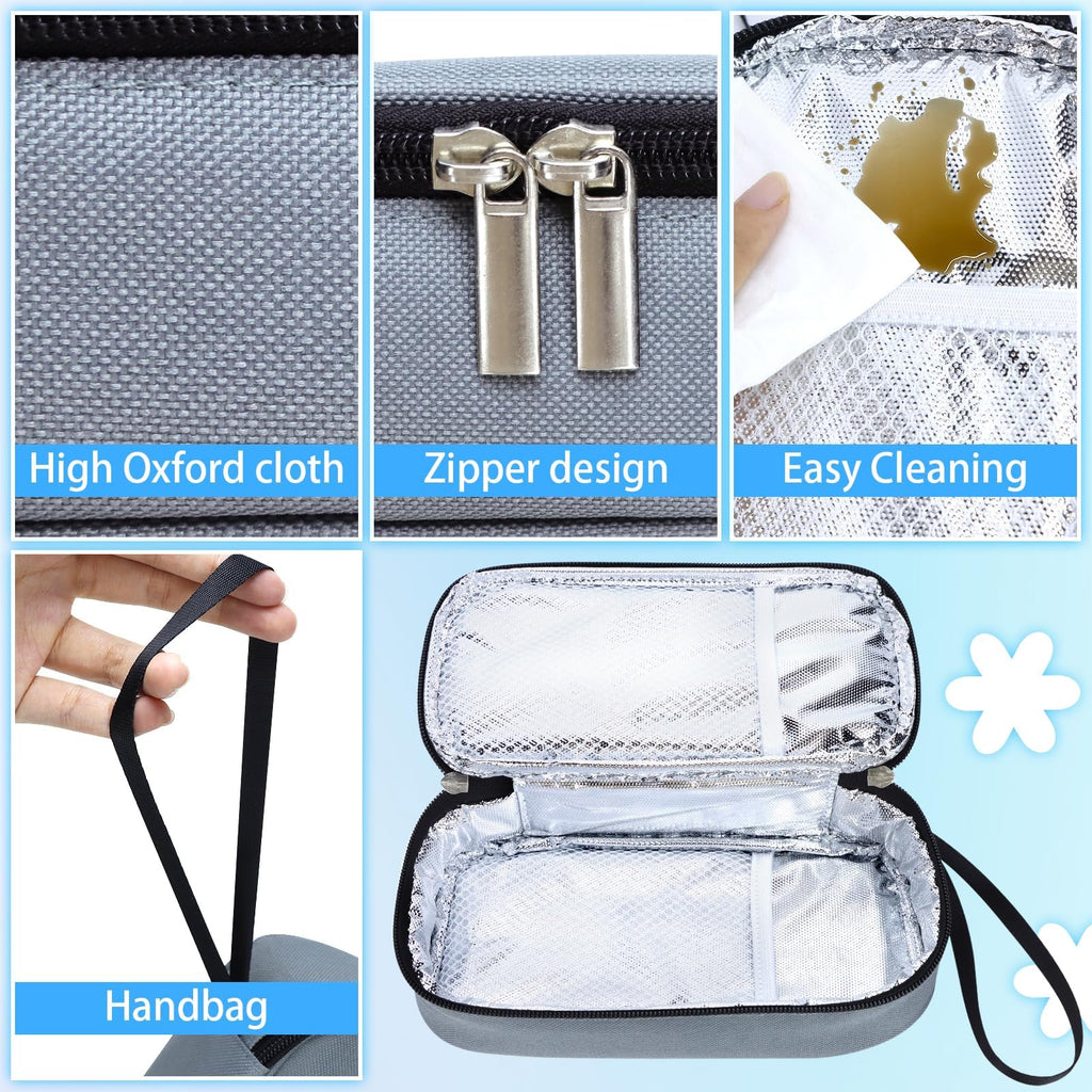 Interior view of Isusser insulated breast milk cooler bag