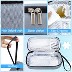 Interior view of Isusser insulated breast milk cooler bag
