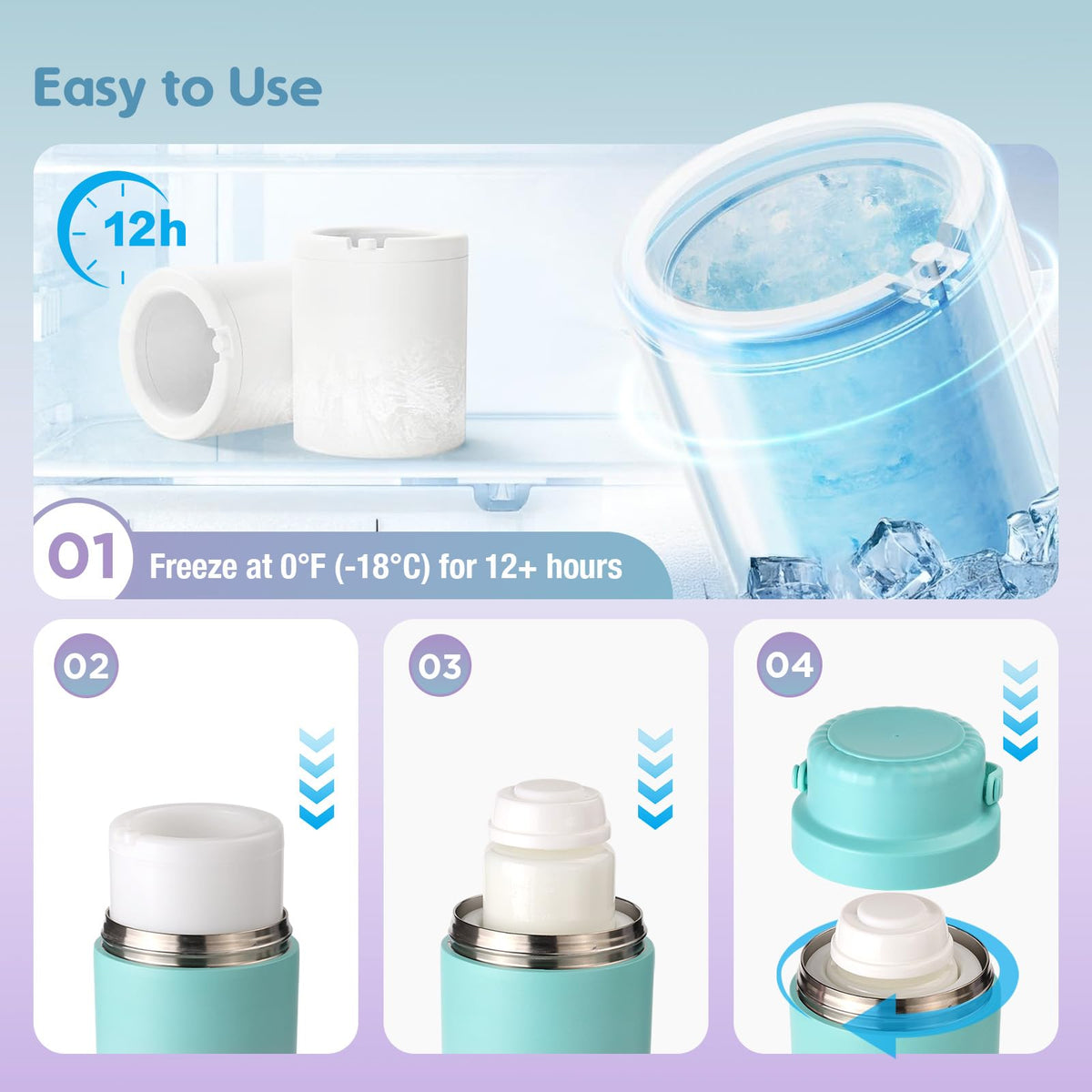 Close up of measurement marks on Momcozy BPA-free milk bottles