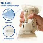 Snow Bear 120 count milk storage bags packaging