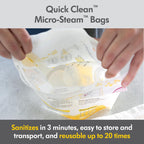 Medela breast milk storage bottles with leak-proof lids