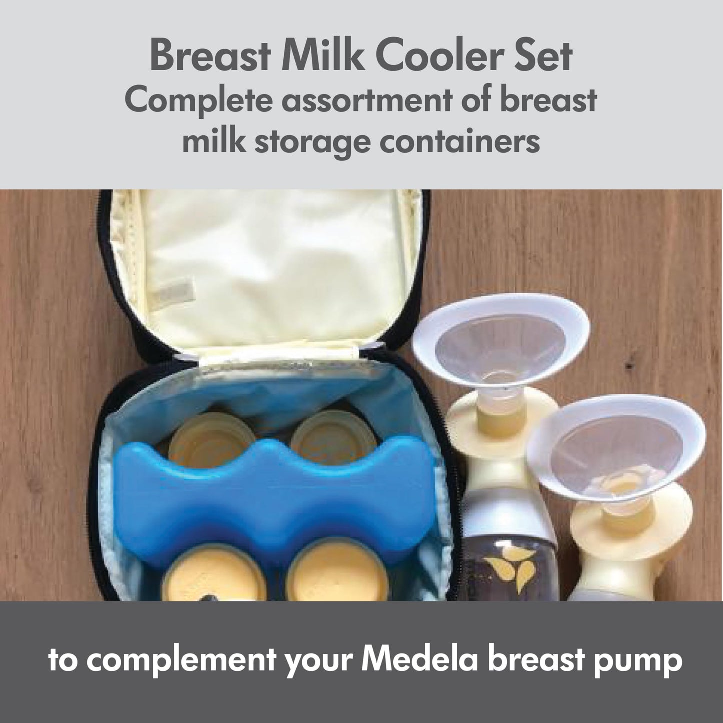 Full contents of the Medela breast milk storage kit