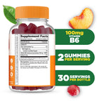 Vegan vitamin B6 100 milligrams strawberry flavor gummies dietary supplement