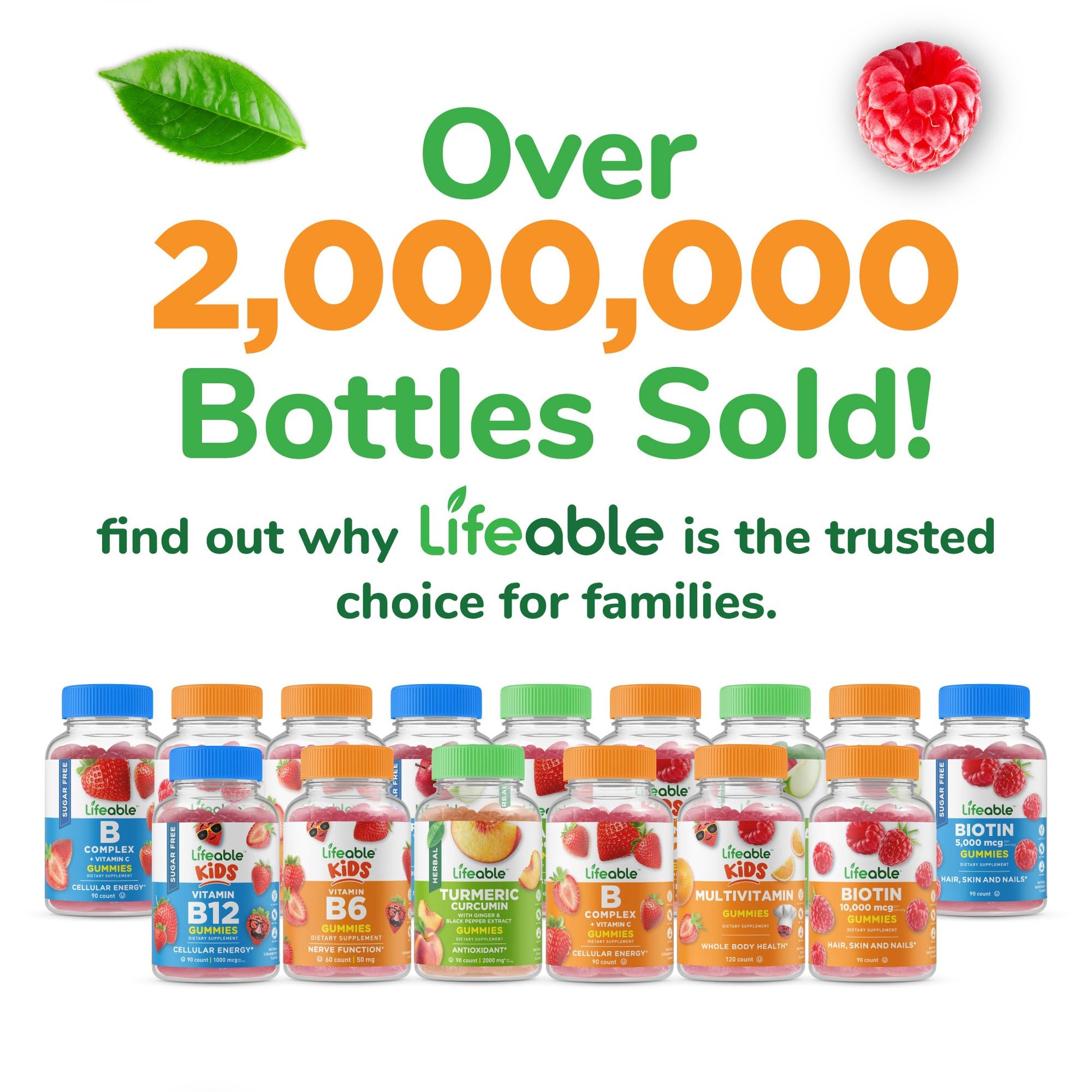 Gluten free and non GMO vitamin B6 chewable supplements in a clear bottle