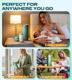 Pinngushi breast milk cooler bottle showing travel-ready design