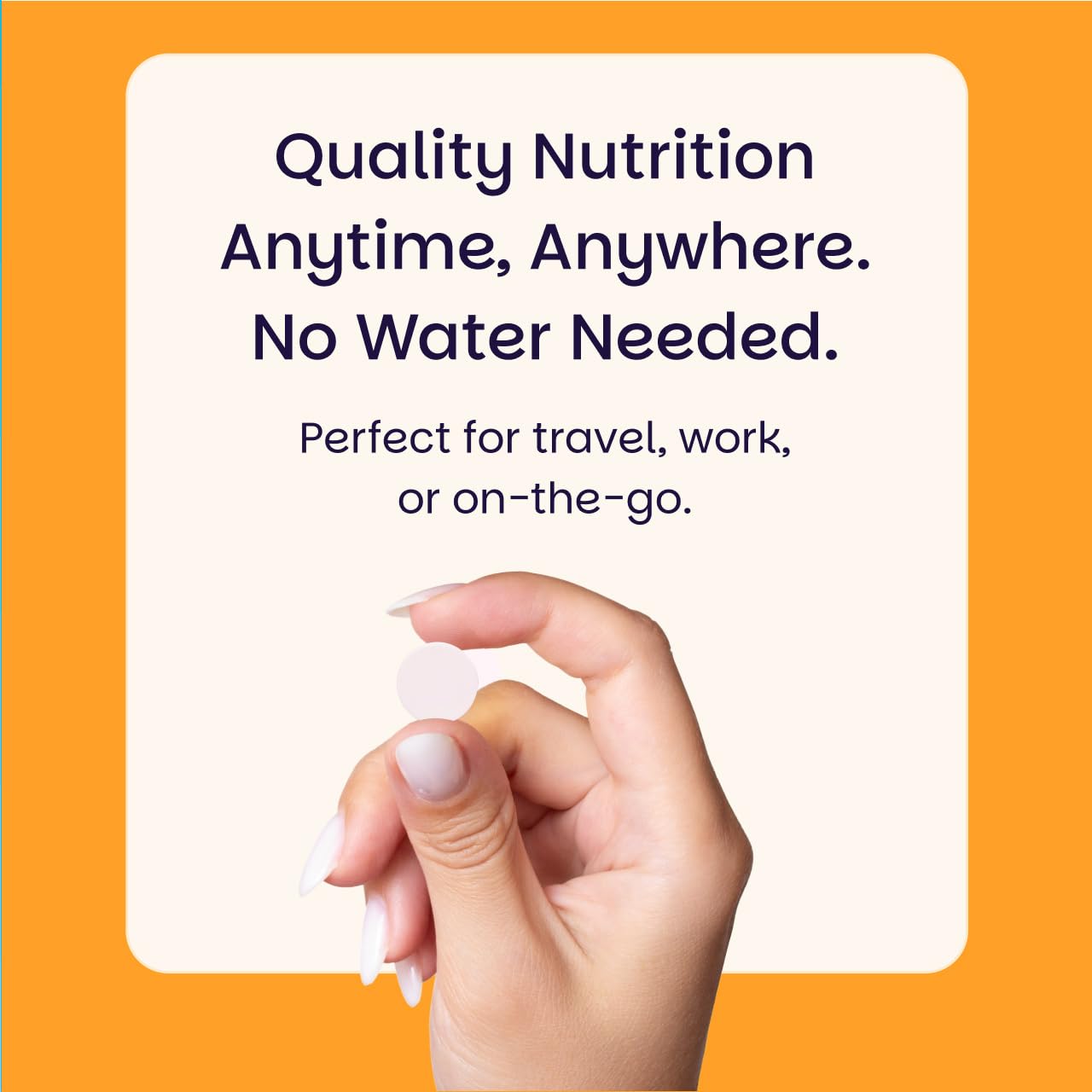 EZ Melts Orange Blast Vitamin B6 supplement bottle on clean background